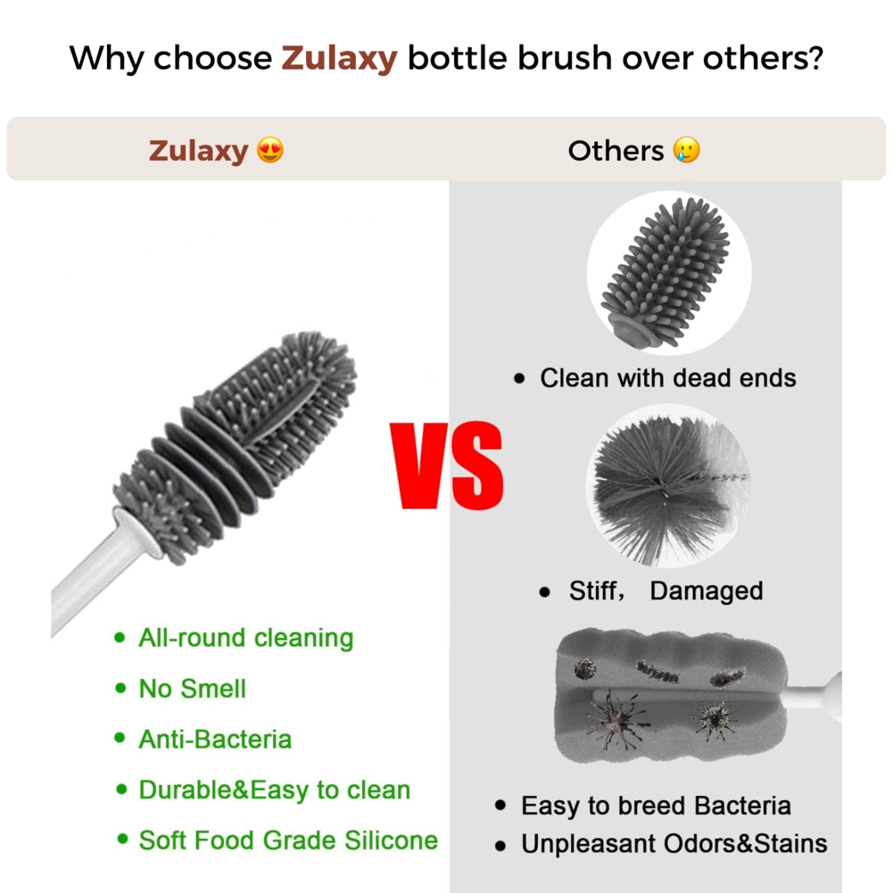 Silicone Bottle Cleaning Brush (2 Pack)